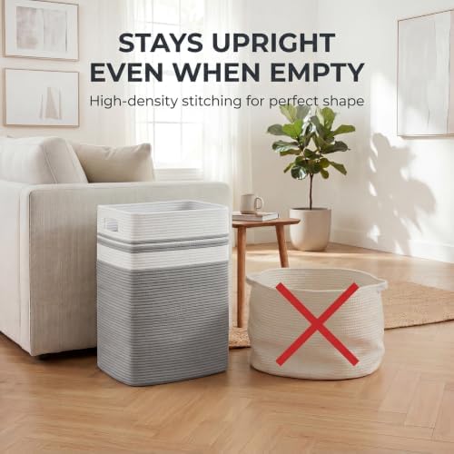 OIAHOMY 91L Laundry Hamper, XXXLarge Collapsible Laundry Basket Gray