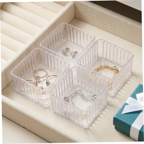 10pcs Plastic Drawer Organizer Trays Set with Removable Dividers and Raised Edges, Stackable Pet Storage Boxes for Vanity, Bathroom Counter, Kitchen Utensils and Cosmetics, Easy