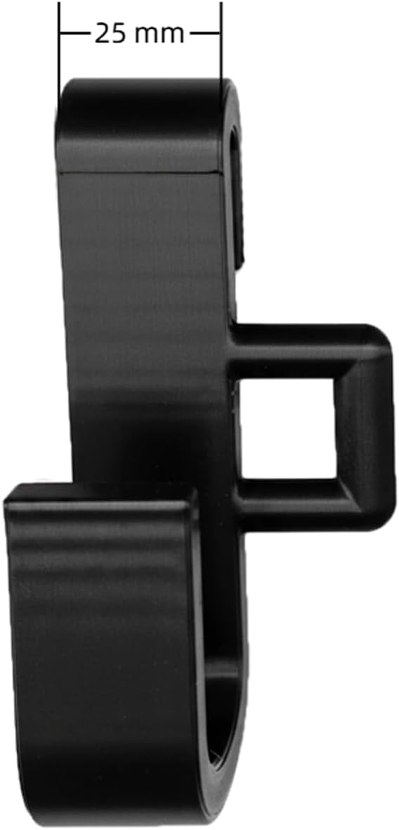 2-Pack Dog Crate Hooks for Leashes & Harnesses, Dog Crate Organizer Hooks, No Install Lead Holder for Dog Walkers, Collar Storage Hook for Crate Bars (Black, 25mm)