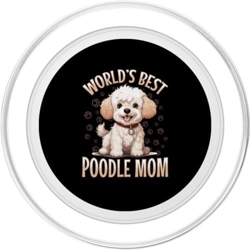 Toy Poodle Dog Breed Pet World's Best Poodle Mom PopSockets MagSafe PopGrip for iPhone