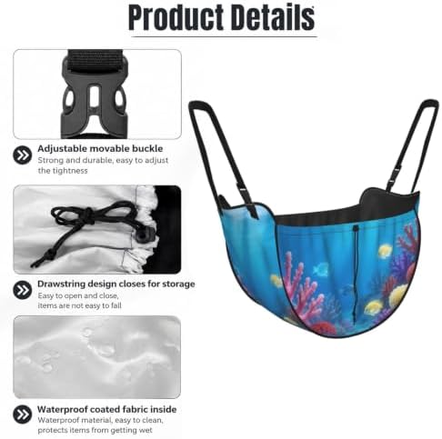Fish Pattern Car Seat Organizer-Backseat Storage Bag for Travel