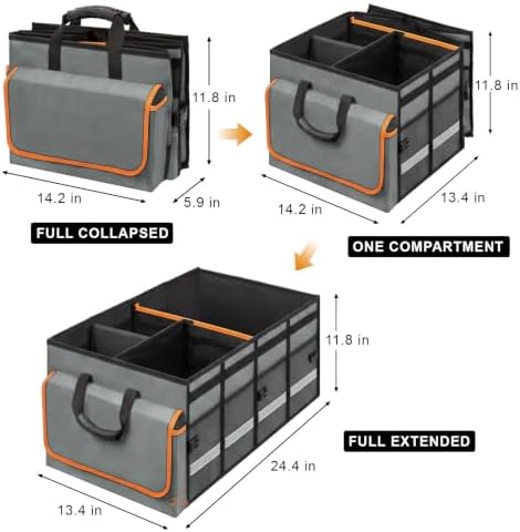 GDNasist Car Trunk Organizer and Storage for Car, SUV & Sedan