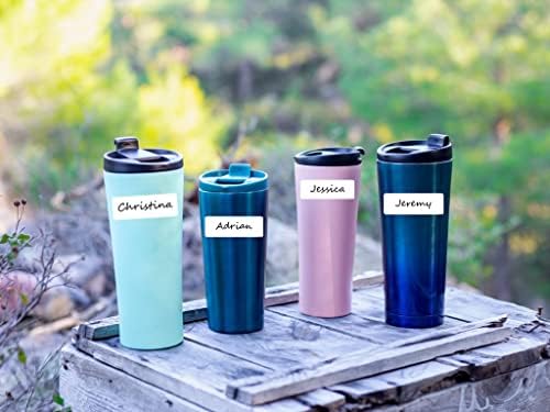 Removable Waterproof Labels for Bottles -320PCS 0.62 x 2.35 inch Organizing Name Labels for Food Containers Blank Nametags for Jars File Folders Small Storage Bin. Only Handwrite | 0.6 x 2.3 in Blank Writeable Name Label, Storage Tags for Food Containe...