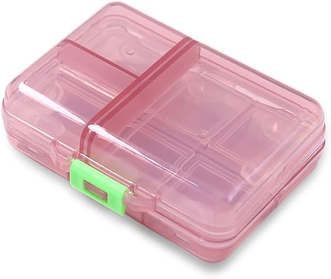 Weekly Pill Organizer, Waterproof 7 Day Large Daily Pill Reminder | Cute Vitamin Case Compact Medicine Container Box, Portable Travel Pill Holder Supplement Medication Calcium Tablet Dispenser