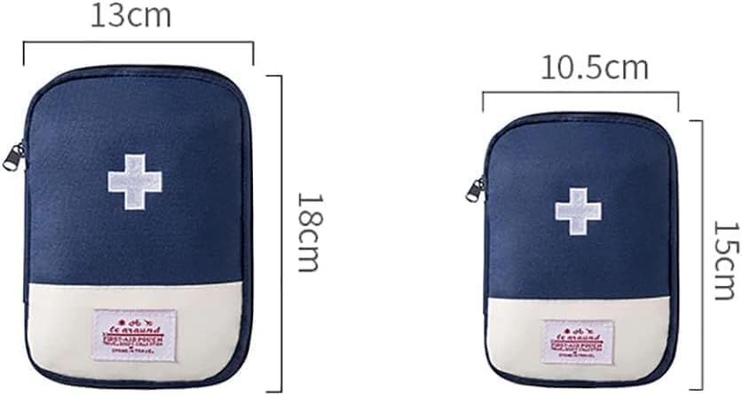 Pink First Aid Bag Empty, Empty First Aid Pouch, Mini Portable Medical Bag for Outdoor Camping Hiking Traveling Emergency Bag, Sports and Outdoors, First Aid Kits (Small)