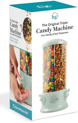 Handy Gourmet Original Triple Candy Machine-Fun Candy & Nut Dispenser-New & Improved (Sage Green), Standard (JB8450SG)