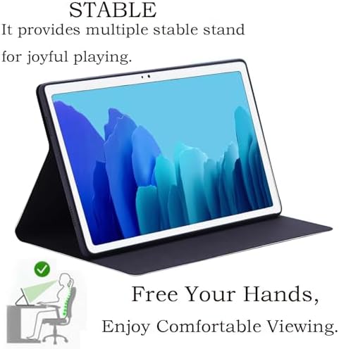for Samsung Galaxy Tab A 10.1 Tablet Case 2016(SM-T580 T585 T587, Not for 2019 Model),Premium Leather Folio Stand Auto Wake/Sleep,Multiple Viewing Stand,Cartoon Funny Dino
