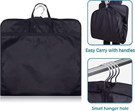 KIMBORA 54" Suit Bags for Closet Storage and Travel, Gusseted Hanging Garment Bags for Men Suit Cover With Handles for Clothes, Coats, Jackets, Shirts（3 Packs）