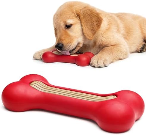 GoSports Pets PupsCream Frozen Dog Treat Holder - Dog Enrichment Fill and Freeze Bone Station - Helps Keep Dogs Busy