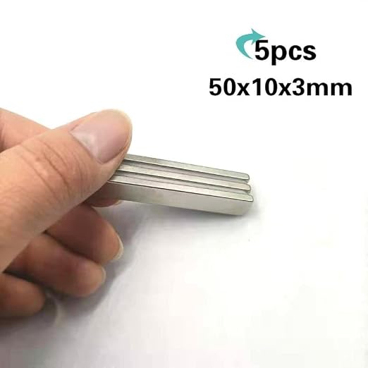 Neodymium Bar 50x10x3mm Samll Rectangle Super Permanent Rare Earth Magnetic Strip Magnets
