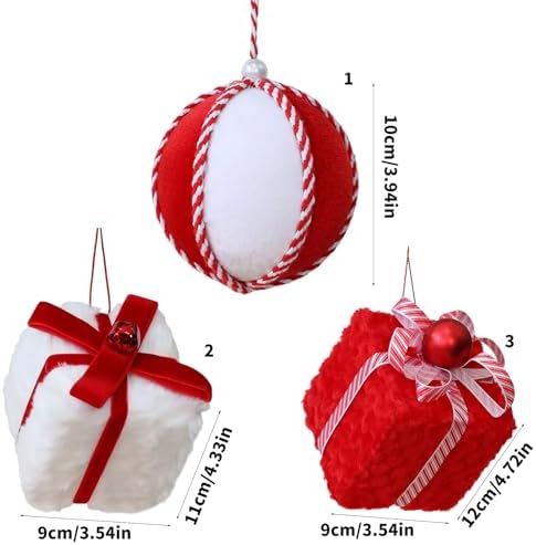 Festival Velvety Tree Hanging Decorations Assorted Holiday Ornament for Pets Durability Craft Supplies Festival Craft Ornament