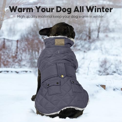KYEESE Waterproof & Windproof Dog Coat for Small Dogs Puffer Jacket