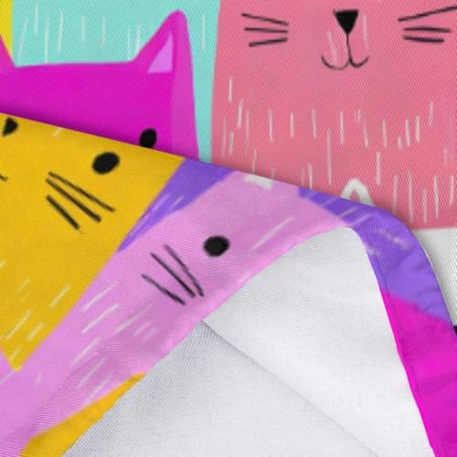 Pardick Plastic Bag Holder, Colorful Cartoon Cat Cute Grocery Bag Holder for Shopping Bags, Wall Mount Plastic Bag Storage Organizer Dispenser, Storage Holder for Home Kitchen Camper,A-17