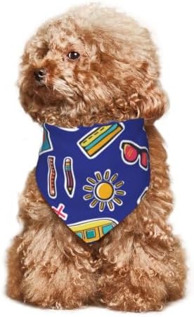 Teacher's Pet Dog Bandana,Funny Bandana Gift,Photo Prop Accessories for Dog Lovers Owner Gift,Triangle Reversible Fall Scarf, Adjustable (Royal Blue)