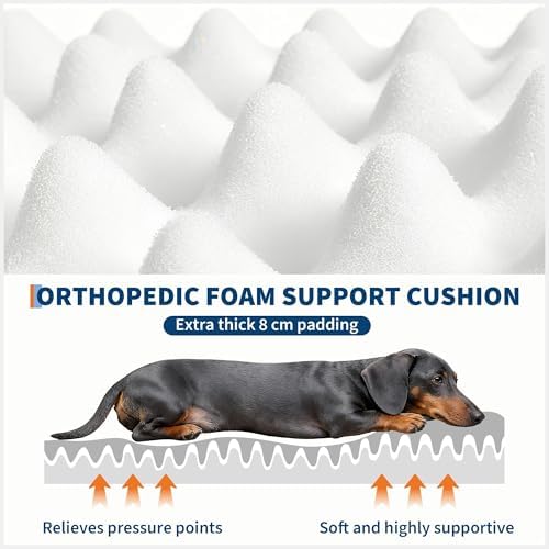 Human Dog Bed for Adults and Pets, Giant Orthopedic Memory Foam Napping Bed with Washable Fluffy Faux Fur, Oversized Bean Bag Dog Bed with Side Pocket & Carry Strap for Living Room & Bedroom