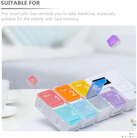 Electronic Medicine Pill Organizer with Sealed Design and Medicine Dispensing Function for Elderly Compact and Wear-Resistant