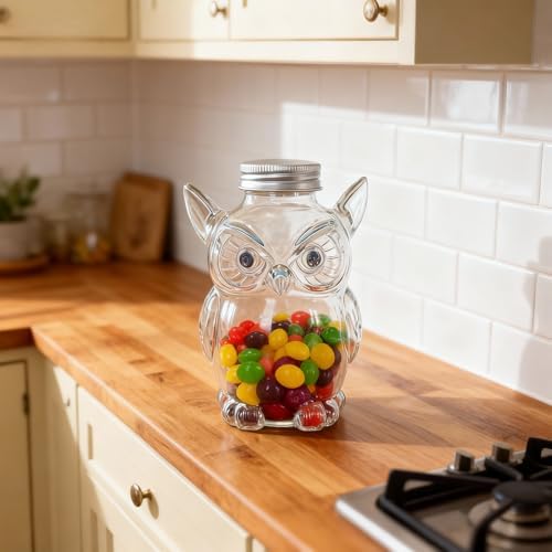 Dog Themed Air Tight Glass Snacks Jar with Secure Lid for Storing Cookie Coffee Pet Treats Kitchen Organizers Dog Treat Storage Container
