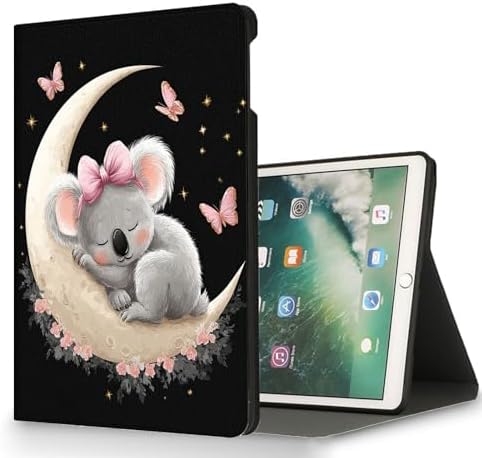 for Samsung Galaxy Tab A 8.0 2017 Model T380/T385 Tablet Case,Auto Wake/Sleep,Adjustable Stand Protective Cover - Wolf Northern Lights