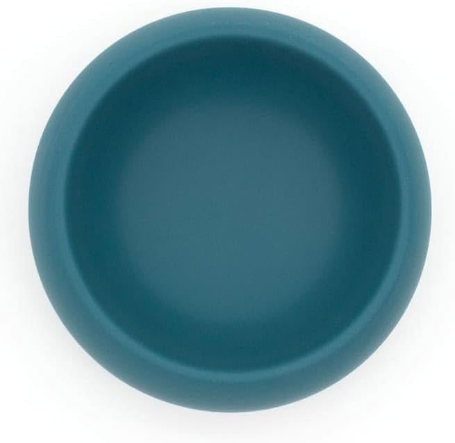 Houndstone Silicone Dog Bowl, BPA Free, 1 Cup Capacity, Non-Slip Base, Dishwasher Safe (Caribbean Seas)