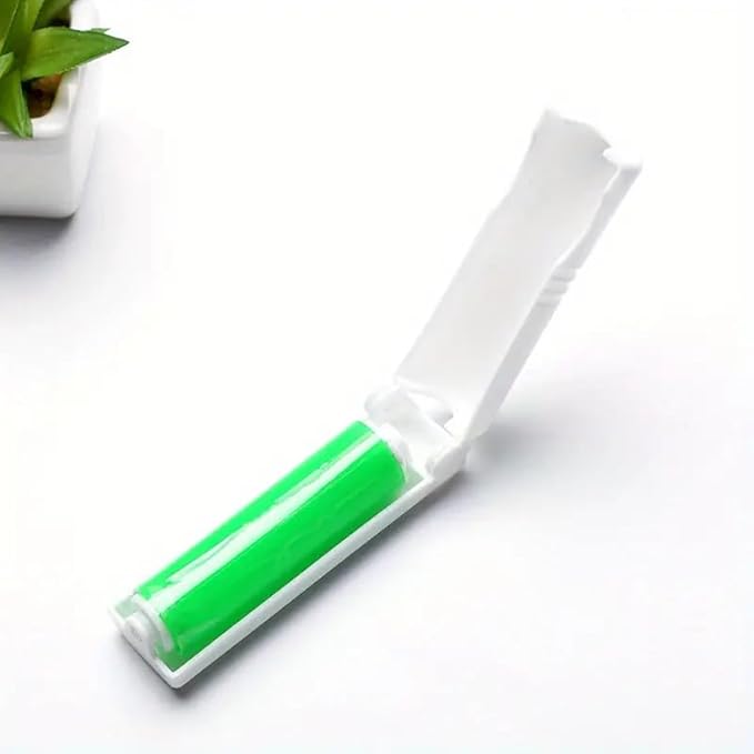 3pcs Reusable lint Roller, Reusable Foldable Portable Clothes Washing Carpet Sheets dust Suction Brush Picker Set Cleaner,Pet Hair Remover Brush (3, Green)