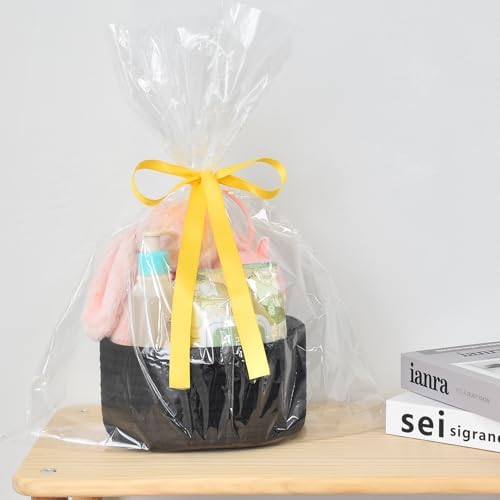 ABenkle 2 Pack Small Baskets, Cotton Rope Woven Basket, Cute Mini Tiny Storage Baskets, Decorative Boho Basket for Nursery Living Room Bedroom Shelf, Empty Gift Basket