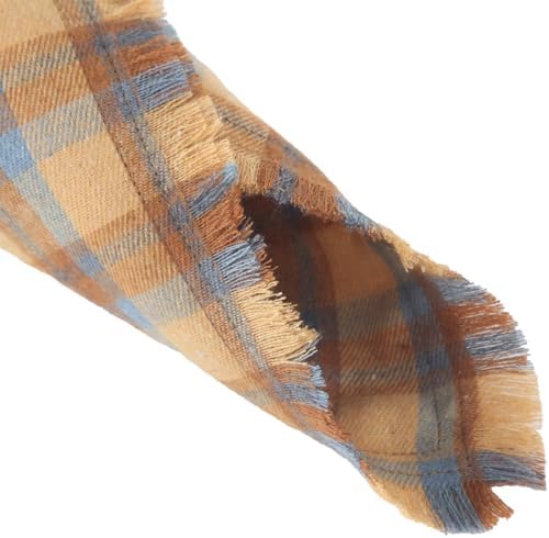 Fall Dog Bandana Autumn Thanksgiving Plaid Reversible Triangle Bibs Scarf