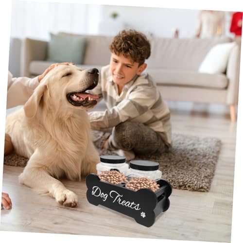SHOWERORO Dog Organization and Storage Storage Box Treat Container Holder Dog Biscuits for Pet Food Bin Box
