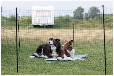 Trixie Portable Pet Fence, Mesh Dog Playpen, Ideal Outdoor Camping Fence, Lightweight Easy to Transport