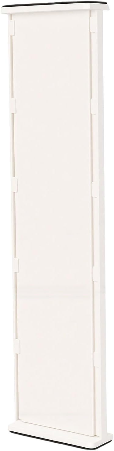 PP Expandable Drawer Divider 37.5-65.5Cm | White Adjustable Separator With Lock Clip For Clothes, Bedroom, Nursery, Office, Kitchen Storage (L)