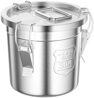 304 Stainless Steel Airtight Canister w/Lid(6L/1.59Gal)