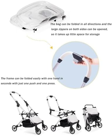 Foldable Pet Stroller，Pet Stroller for Small Medium Dogs,3 in 1 Folding Cat, W Removable Carrier,Car Seat,Sun Shades, Dog(Pink)