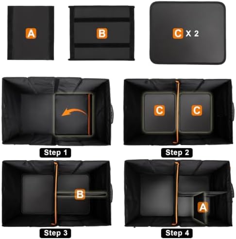 GDNasist Car Trunk Organizer and Storage for Car, SUV & Sedan
