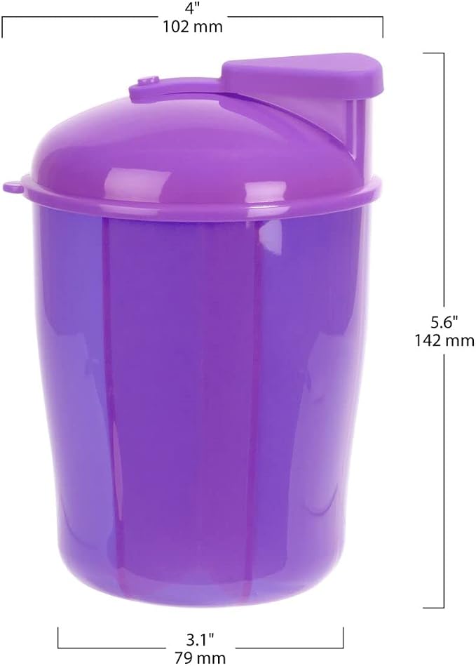 Ezy Dose 30-Day Vitamin Organizer, 6 Large Compartments, Purple, BPA-Free | Monthly Storage System Features Spacious Sections for Supplements, 6 Large Compartments for Organized Daily Routines