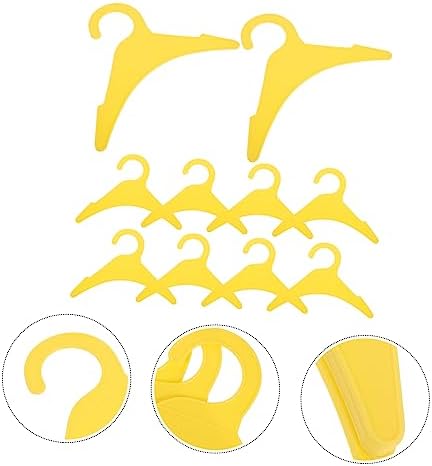 10pcs Dog Clothing Hangers Lightweight Clothes Hanger for Pets and Design for Organizing Pet Apparel for Indoor and Outdoor Use