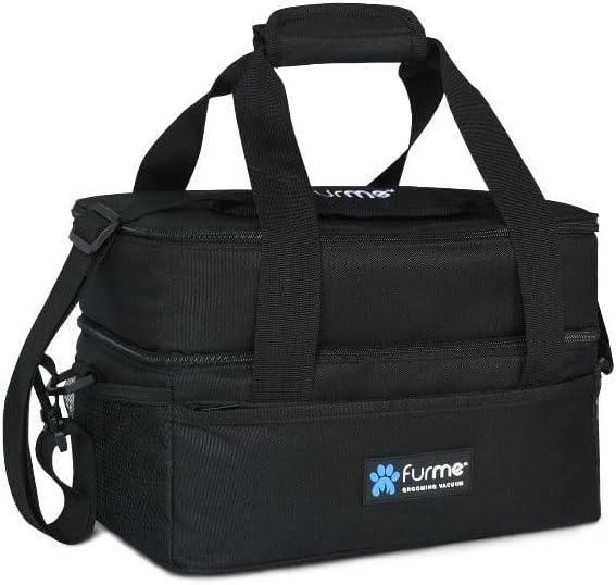 FURME Carrying Case for FM-02 Professional PLUS Grooming Vacuum Kit - Lightweight Bag with Multiple Compartmans & Pockets, Suitable for Traveling and Storage