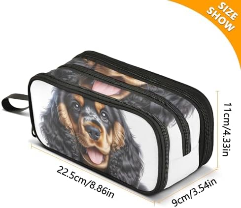 Pencil Pouches Zipper Pencils Case Pet Dog Cute Puppy Pencil Storage Bag Cute Pen Pouch Girls Kawaii Adults Kids Back to School Organizer