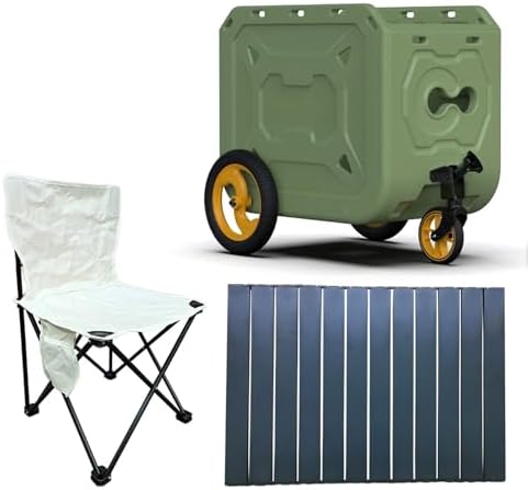 ZJchao Cart Trailer Pet Carrier with Wheels Folding Large Dogs for Camping
