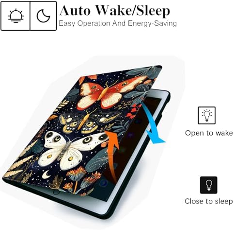 for Microsoft Surface Pro 8-13" 2021 Tablet Case,Auto Wake/Sleep,Adjustable Stand Protective Cover - Butterfly Floral