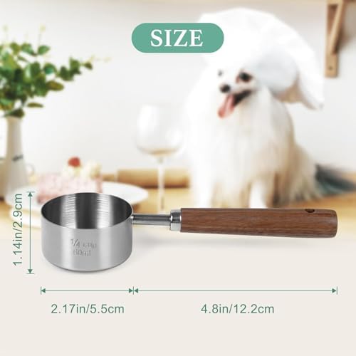 Pet Dog-Cat Airtight Food Storage-Container - 4.2Qt/4L jar(4Pc) with lid and 1/4Cup scoop | Holds 12–20 pounds of dry pet food | BPA-Free