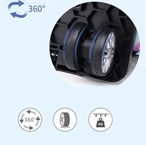 Portable Collapsible Grocery Cart 4/5 Wheel Aluminum Alloy Trolley Foldable Pulling Rod Carrier for Students Pet Bags Heavy Duty Load Bearing Easy Storage