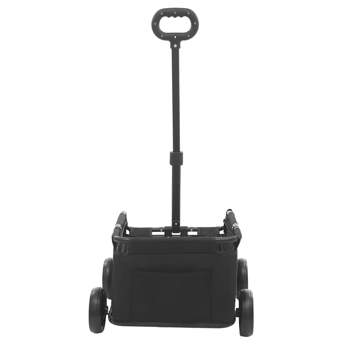Dog Stroller, Portable Folding Dog Cart with 4 Wheels, Pet Stroller for Small Dogs Cats up to 16.53 LBS Pet Carrier Cart Cart with 360° Rotatable Handle for Travelling Shopping Walking Playing (Black)