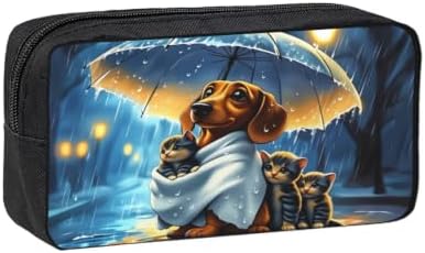 Pets Large Pencil Case, Durable Pen Bag Zipper Organizer Pouch for Office Travel for Women Men