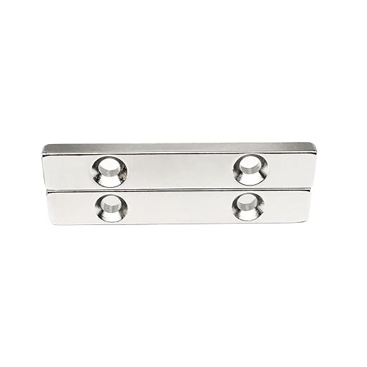 1/2/5/10/15/20PCS 60x10x5-5mm Block Magnetic Holes 5mm 60x10x5-5 Strip Neodymium 60 * 10 * 5-5 Magnets(5PCS)