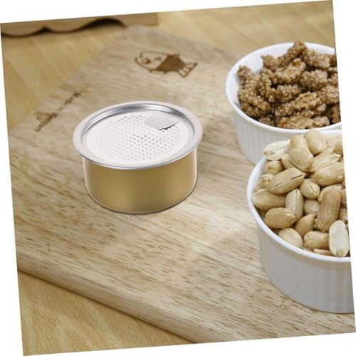 6pcs 100ml Aluminum Tin Canisters with Easy-tear Lids Small Metal Food Storage Containers for Cake Cat Food Holder Dog Treat Organizer Airtight Pet Storage Jars