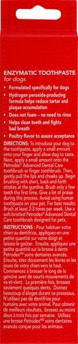 Petrodex Toothpaste for Dogs and Puppies, Cleans Teeth and Fights Bad Breath, Reduces Plaque and Tartar Formation, Enzymatic Toothpaste, Poultry Flavor, 2.5oz