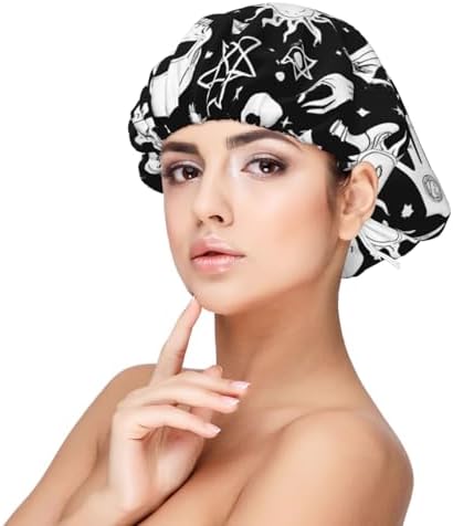 Adjustable Silk Satin Night Cap Women's Men's Sleep Cap
