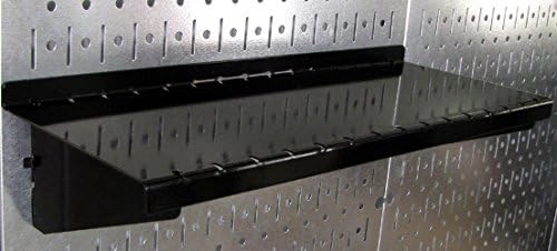 Wall Control Pegboard Organizer 4 ft. Metal Pegboard Standard Tool Storage Kit with Galvanized Toolboard and Black Accessories