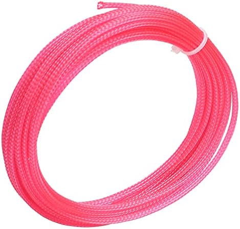 Jutagoss PET Expandable Braided Cable Sleeve, 16.4ft - 3/16 inch Pink Cable Management Sleeve, Wire Loom Tube Cord Protector for USB Cable, Power Cord, Audio Video and More, 1Pc