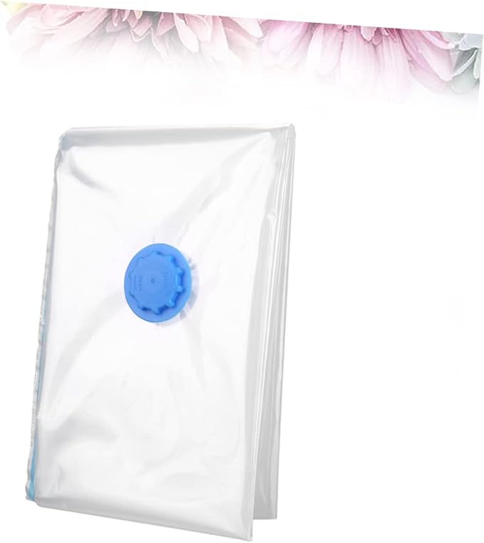 Zerodeko Vacuum Storage Bags Compression Organizer for Clothes Blankets Duvets Space-saving Sealed Storage for Home and Travel