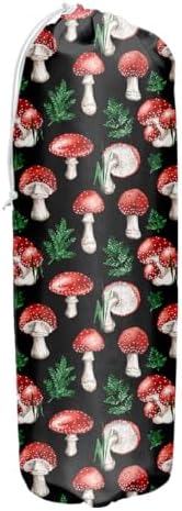 Cute Mushroom Grocery Bag Holder and Dispenser Plastic Bags Organizer | Garbage Shopping Trash Bags Storage for Home Hippie Witchy Kitchen Gifts for Kitchen Farmhouse Holiday Home Decor